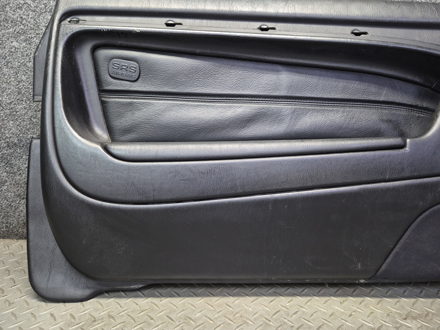 96-02 Mercedes R129 Sl-class Set of 2 Door Interior Trim Cover Panel Black OEM