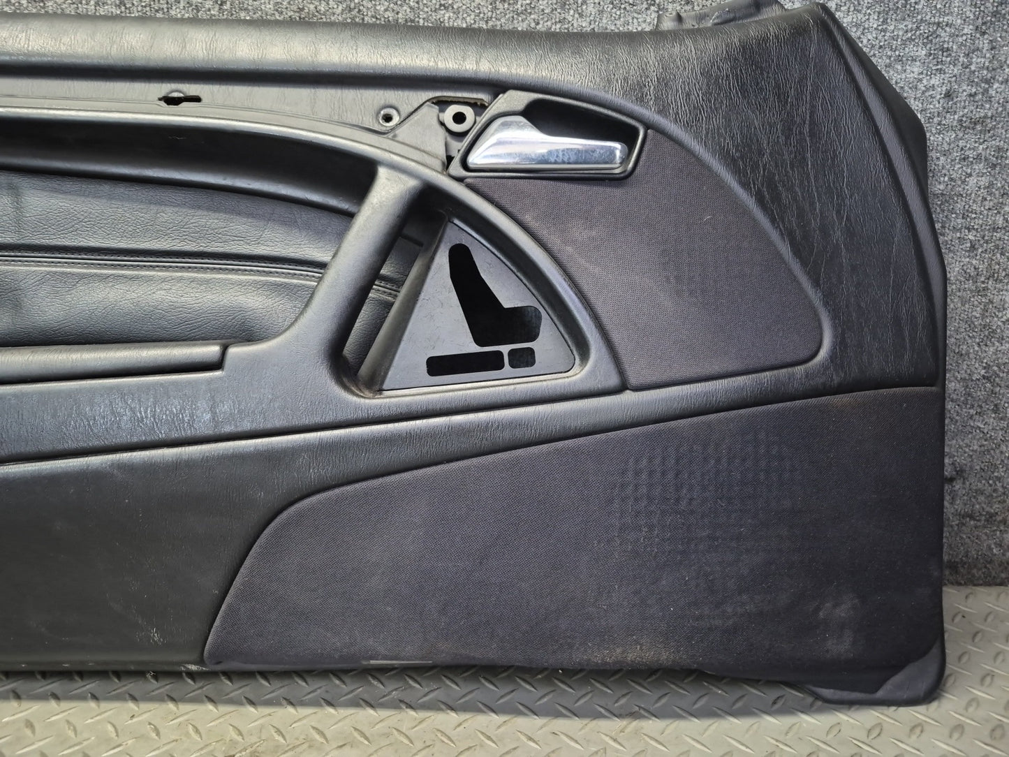 96-02 Mercedes R129 Sl-class Set of 2 Door Interior Trim Cover Panel Black OEM
