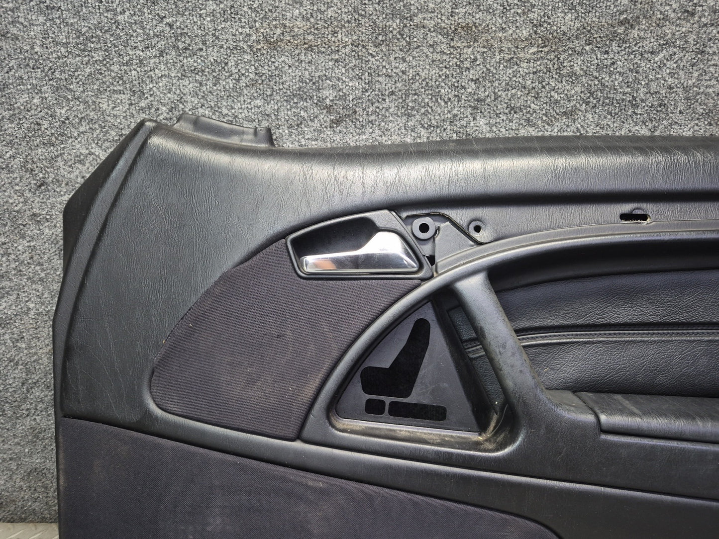 96-02 Mercedes R129 Sl-class Set of 2 Door Interior Trim Cover Panel Black OEM