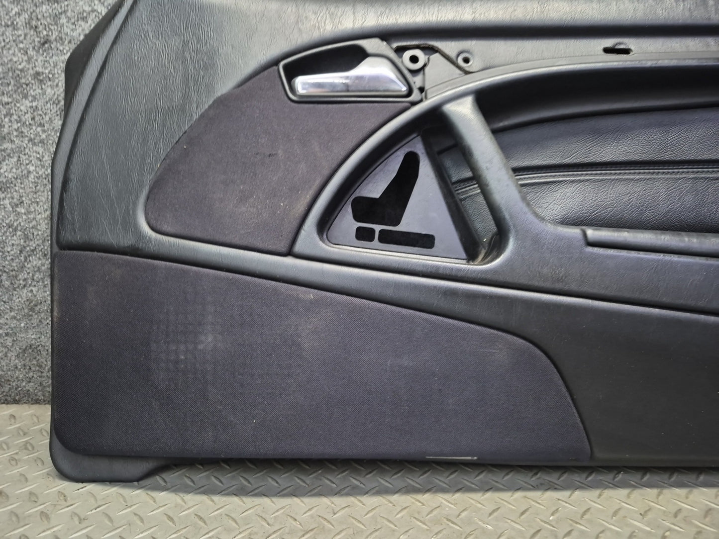 96-02 Mercedes R129 Sl-class Set of 2 Door Interior Trim Cover Panel Black OEM
