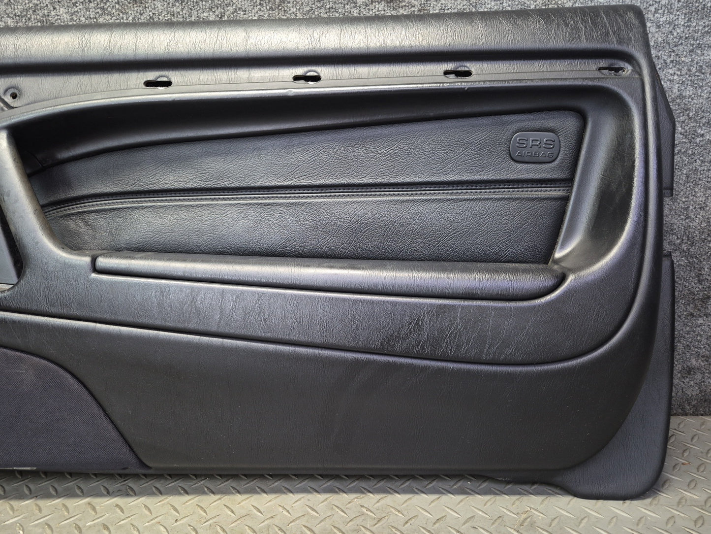 96-02 Mercedes R129 Sl-class Set of 2 Door Interior Trim Cover Panel Black OEM