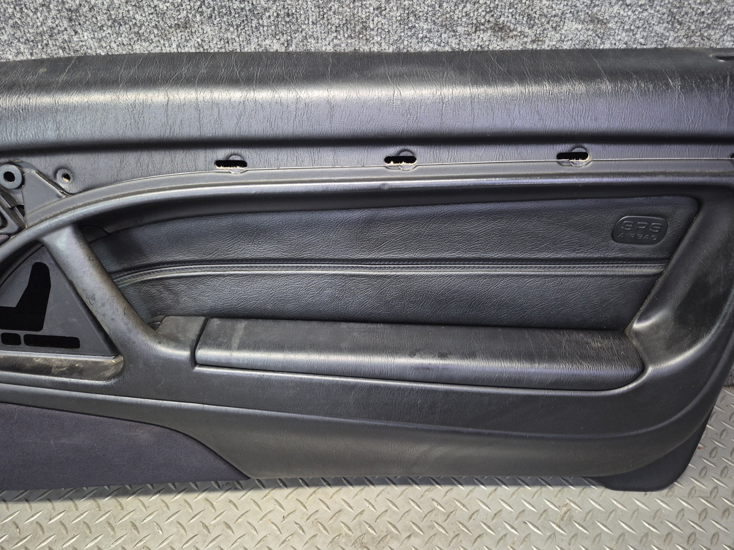 96-02 Mercedes R129 Sl-class Set of 2 Door Interior Trim Cover Panel Black OEM