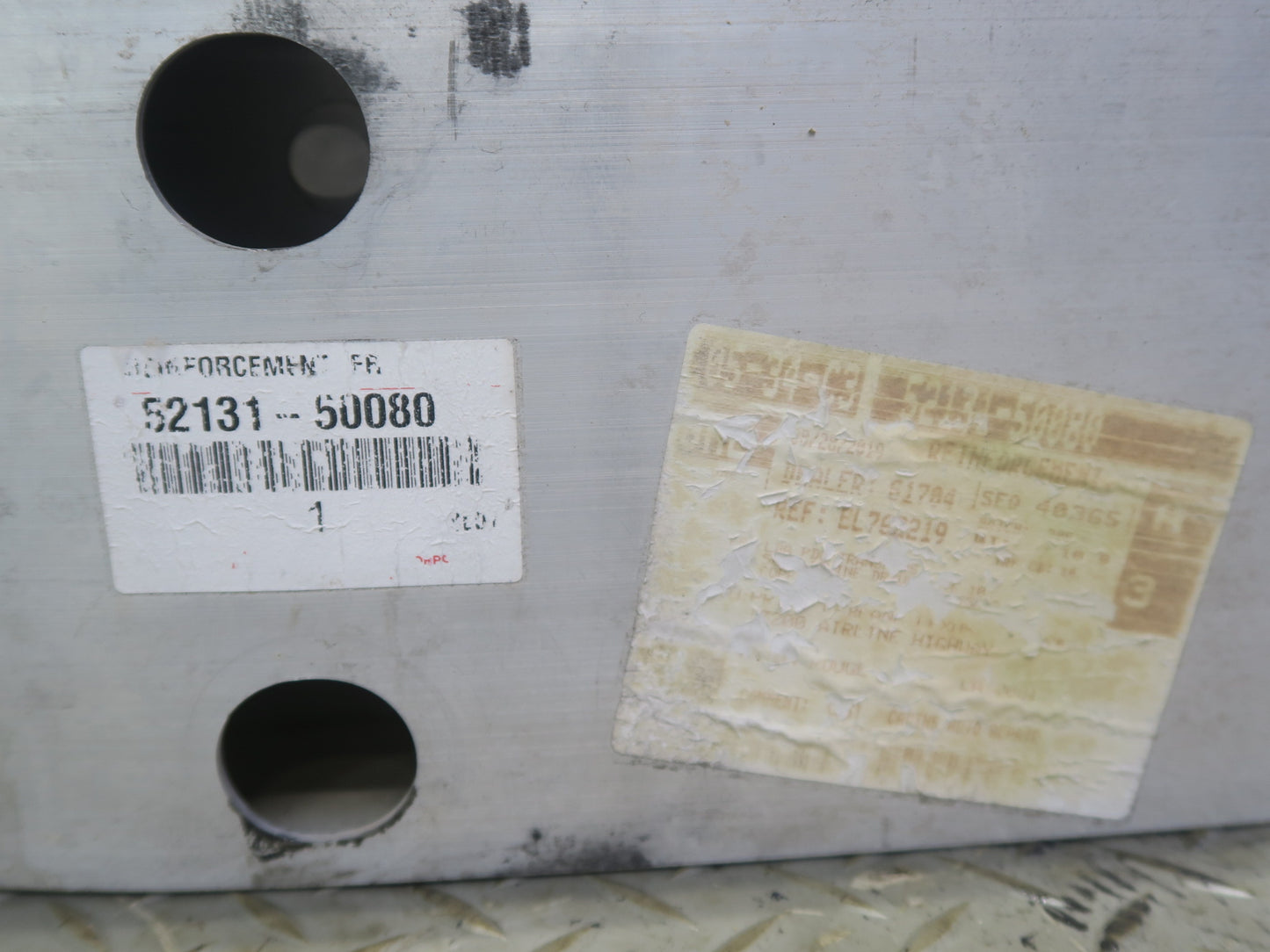 07-09 Lexus UVF46L LS600h LS460 Front Bumper Impact Reinforcement Bar OEM