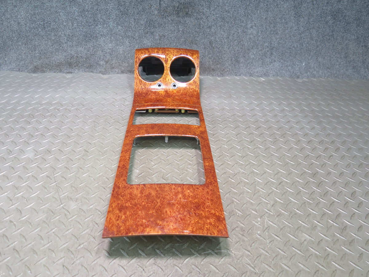 03-11 Bentley Continental GT Coupe Rear Center Console Wood Trim Bezel Panel