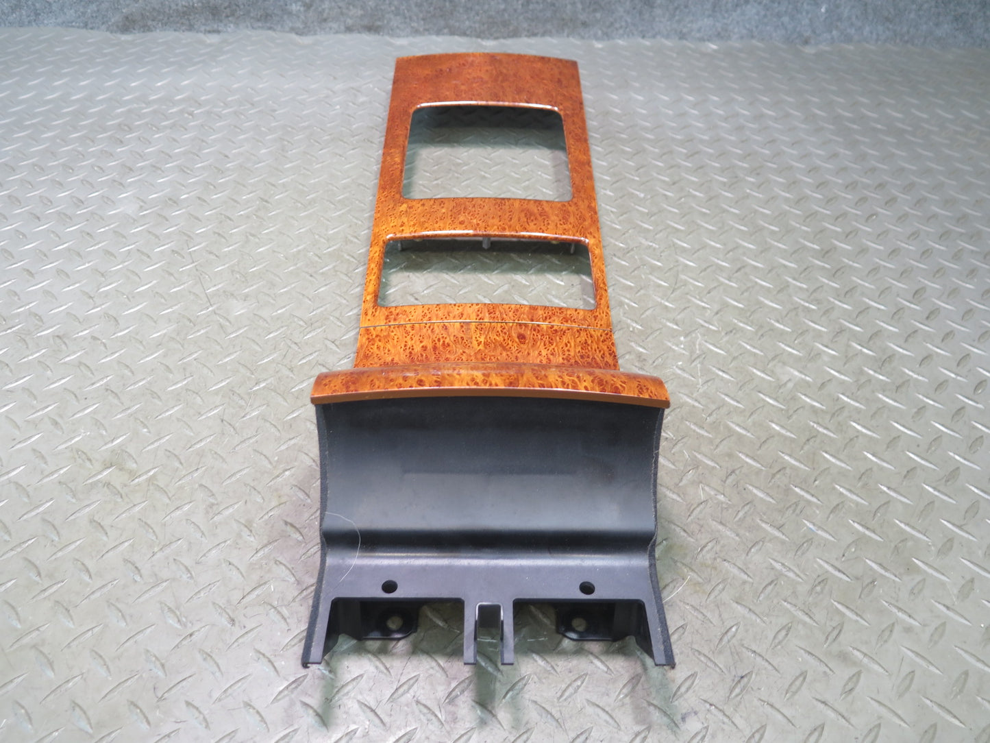 03-11 Bentley Continental GT Coupe Rear Center Console Wood Trim Bezel Panel