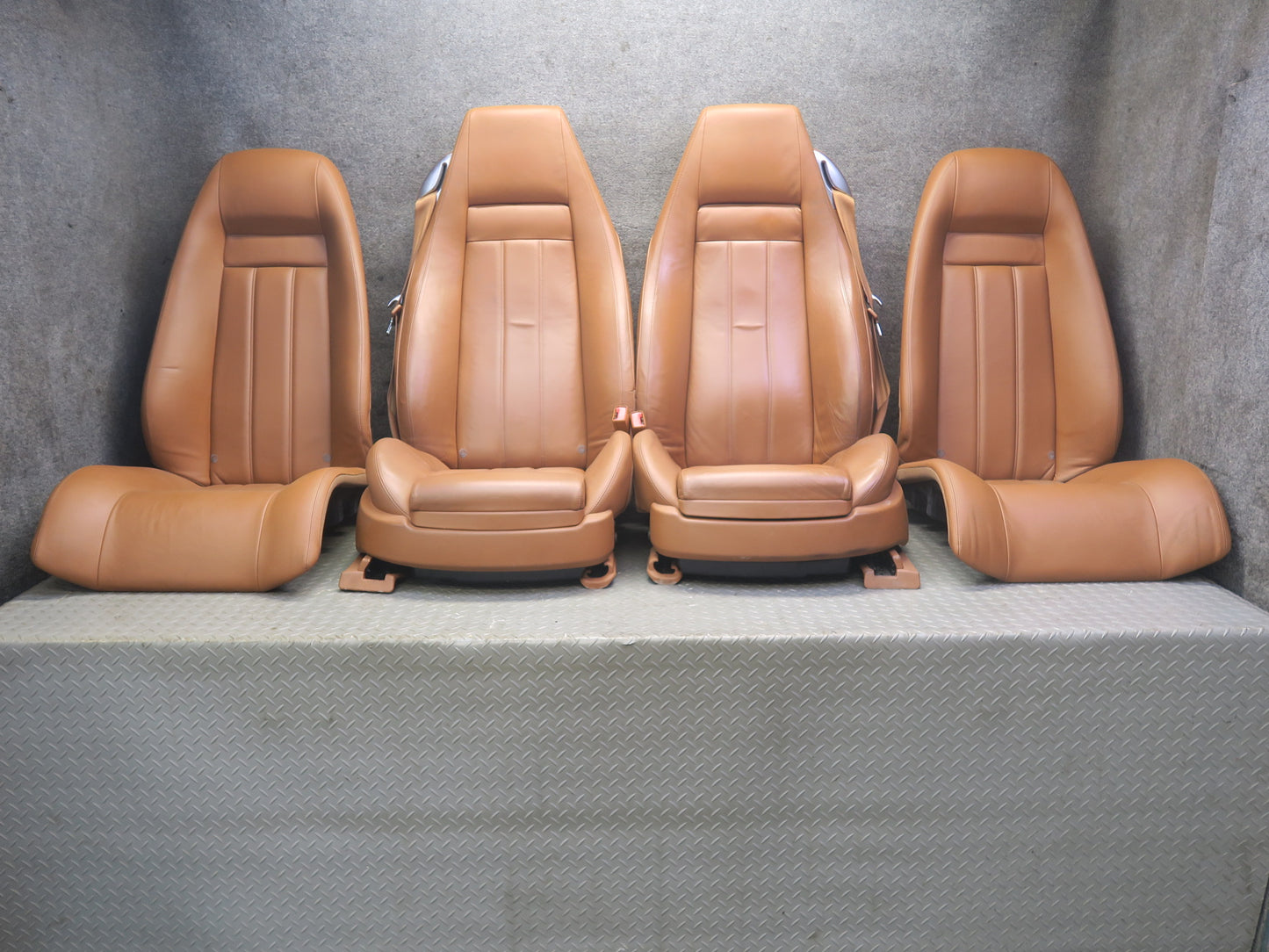 2003-2010 Bentley Continental GT Front & Rear Leather Saddle Set of 4