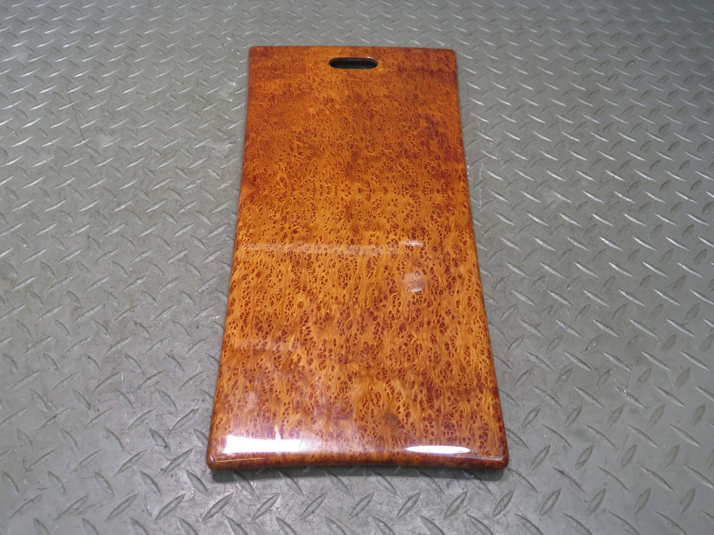 03-10 Bentley Continental GT Rear Center Console Armrest Wood Trim Bezel Panel