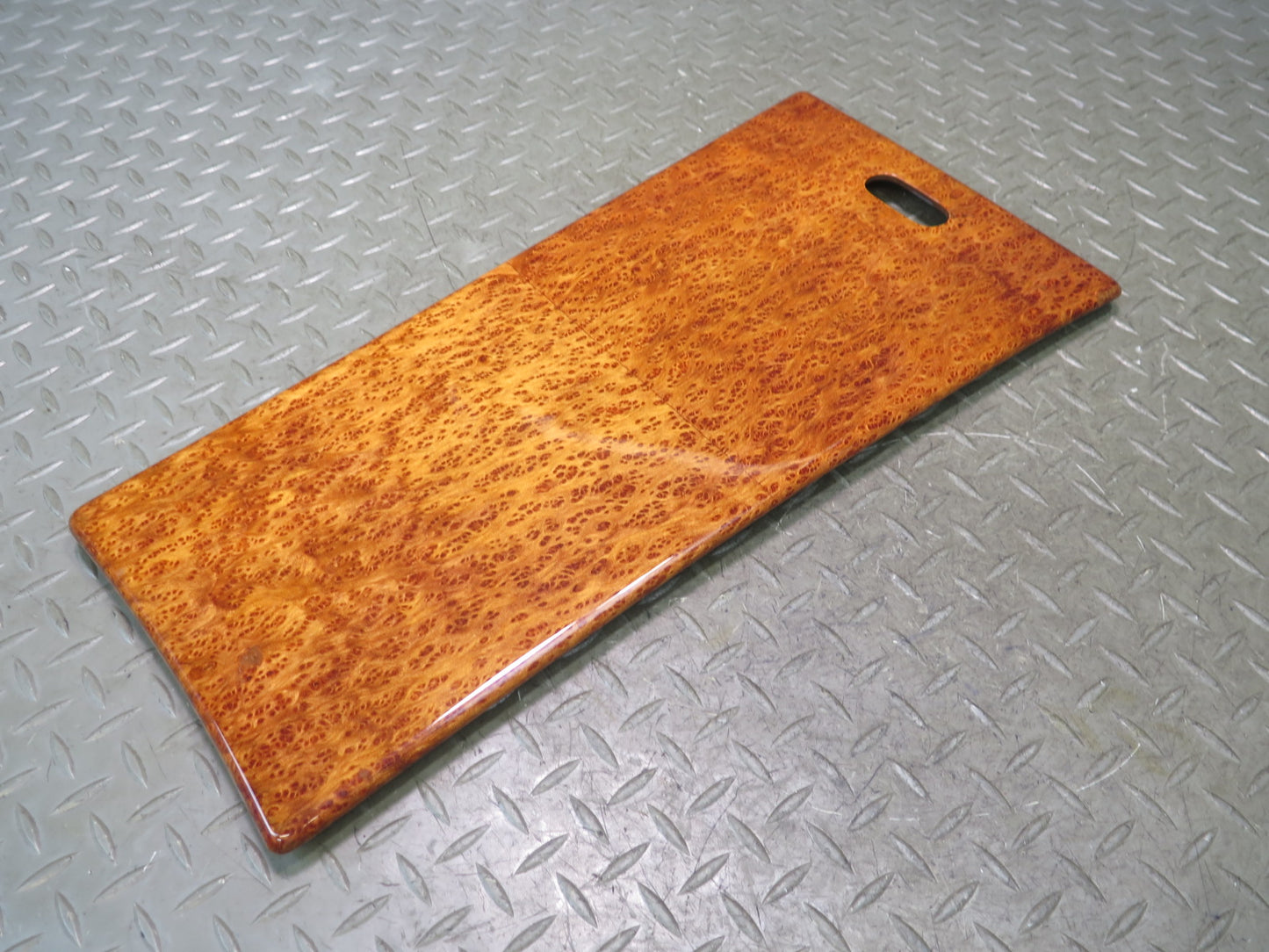 03-10 Bentley Continental GT Rear Center Console Armrest Wood Trim Bezel Panel