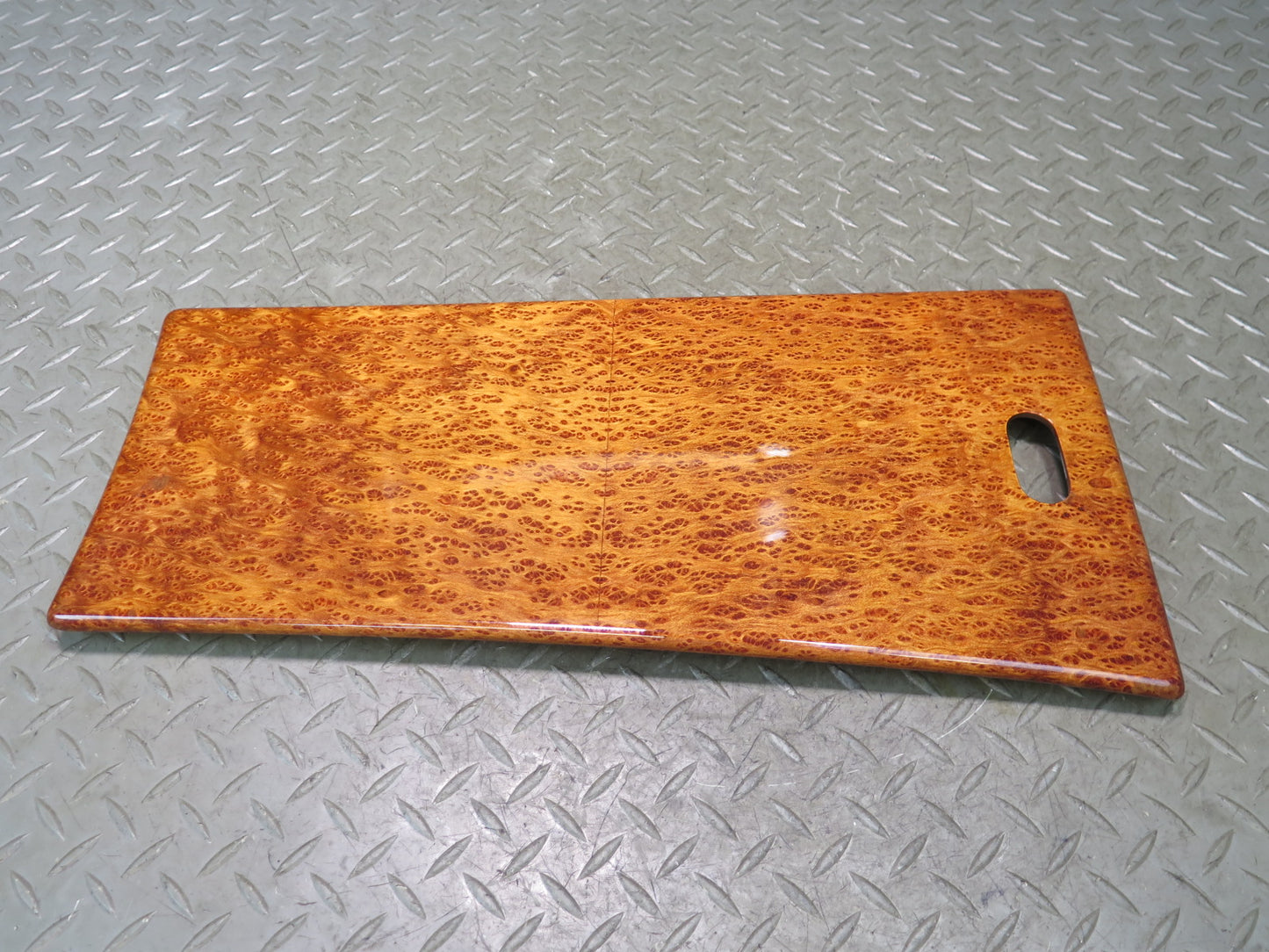 03-10 Bentley Continental GT Rear Center Console Armrest Wood Trim Bezel Panel