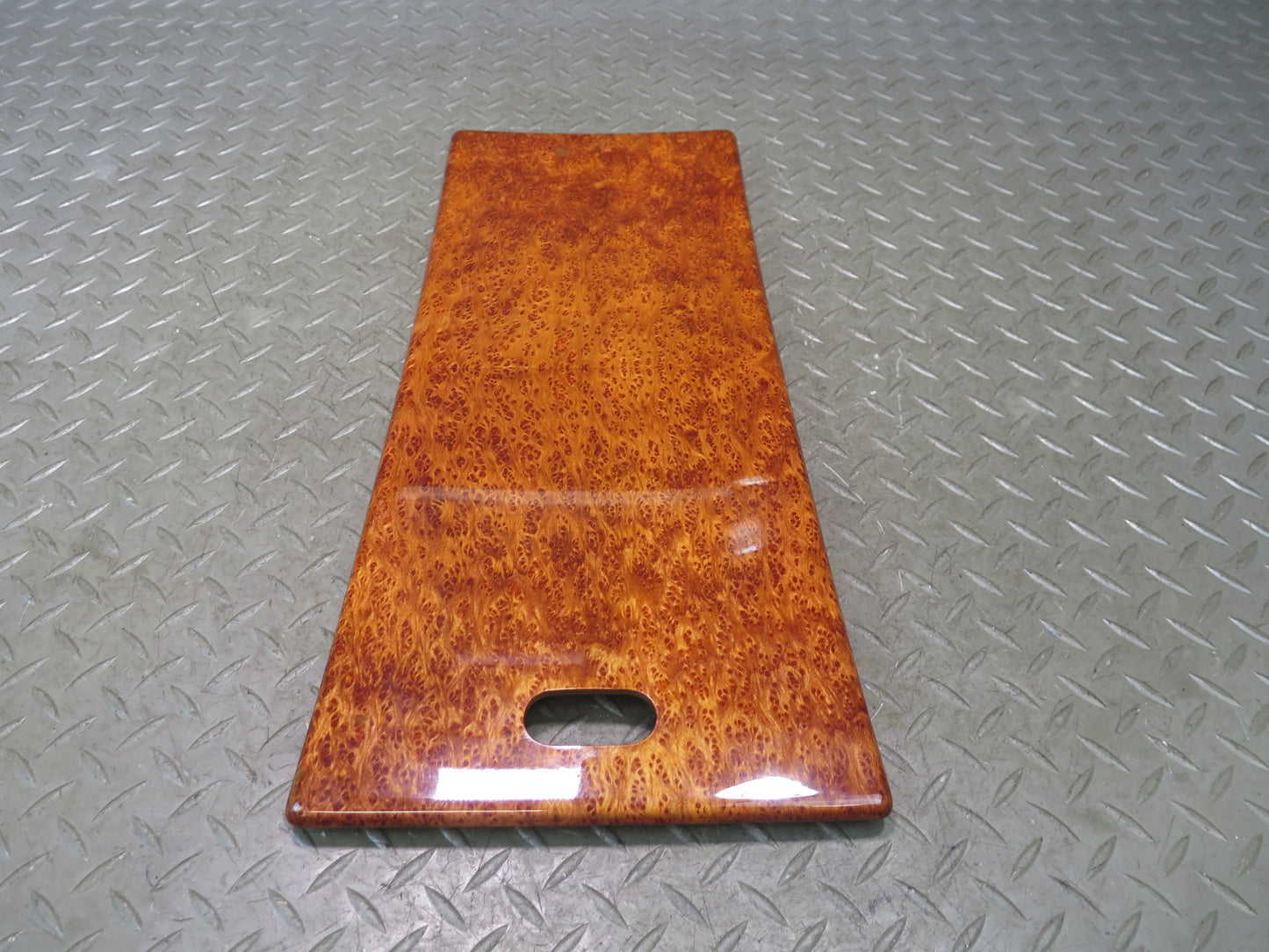 03-10 Bentley Continental GT Rear Center Console Armrest Wood Trim Bezel Panel