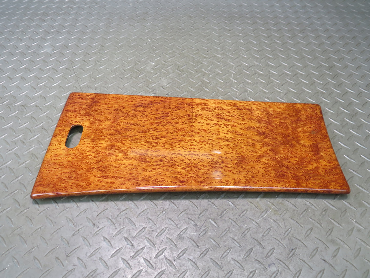 03-10 Bentley Continental GT Rear Center Console Armrest Wood Trim Bezel Panel