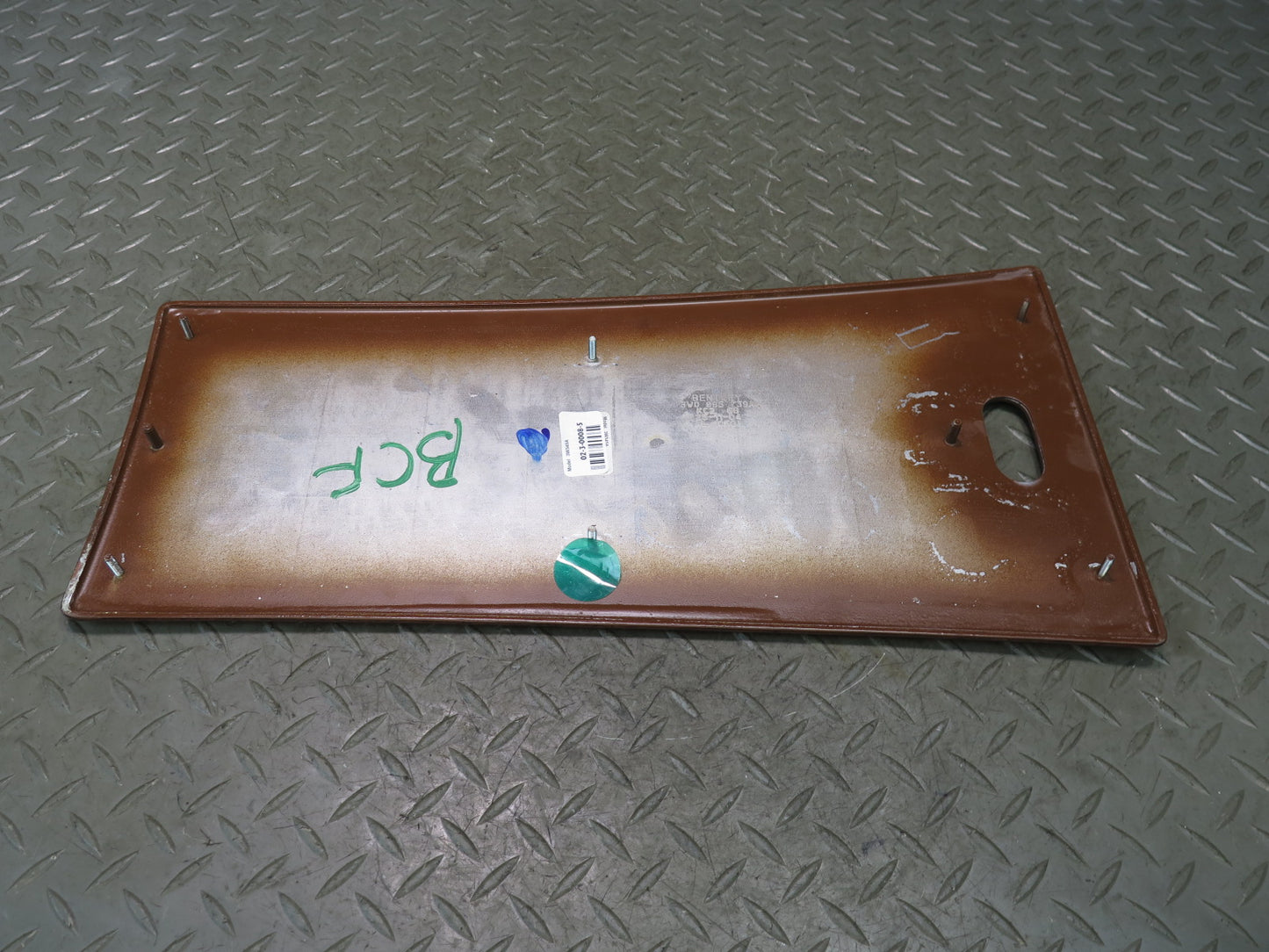 03-10 Bentley Continental GT Rear Center Console Armrest Wood Trim Bezel Panel