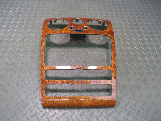 03-11 Bentley Continental GT Dash Center Radio Wood Trim Bezel Cover 3W0857244