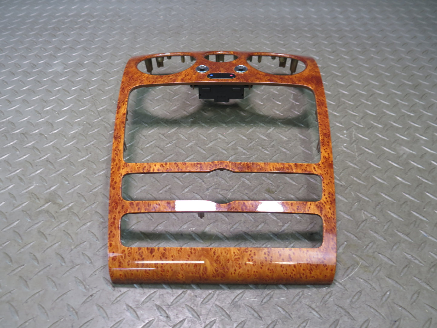 03-11 Bentley Continental GT Dash Center Radio Wood Trim Bezel Cover 3W0857244