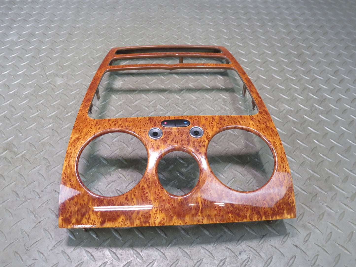 03-11 Bentley Continental GT Dash Center Radio Wood Trim Bezel Cover 3W0857244