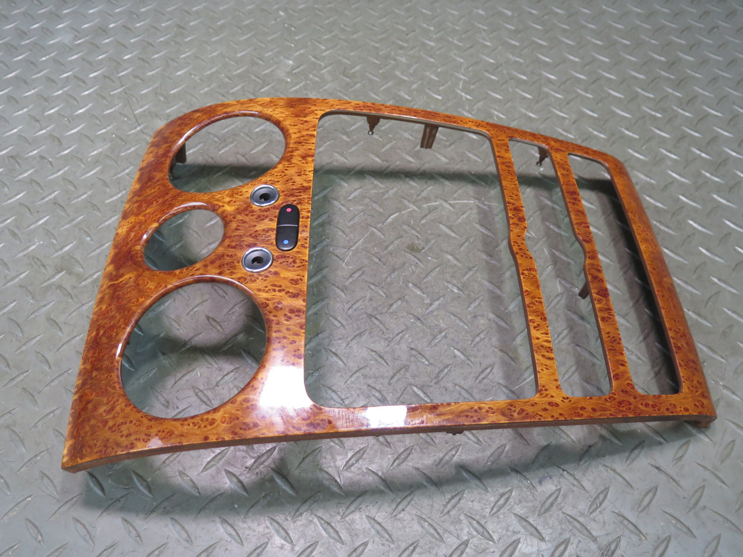 03-11 Bentley Continental GT Dash Center Radio Wood Trim Bezel Cover 3W0857244