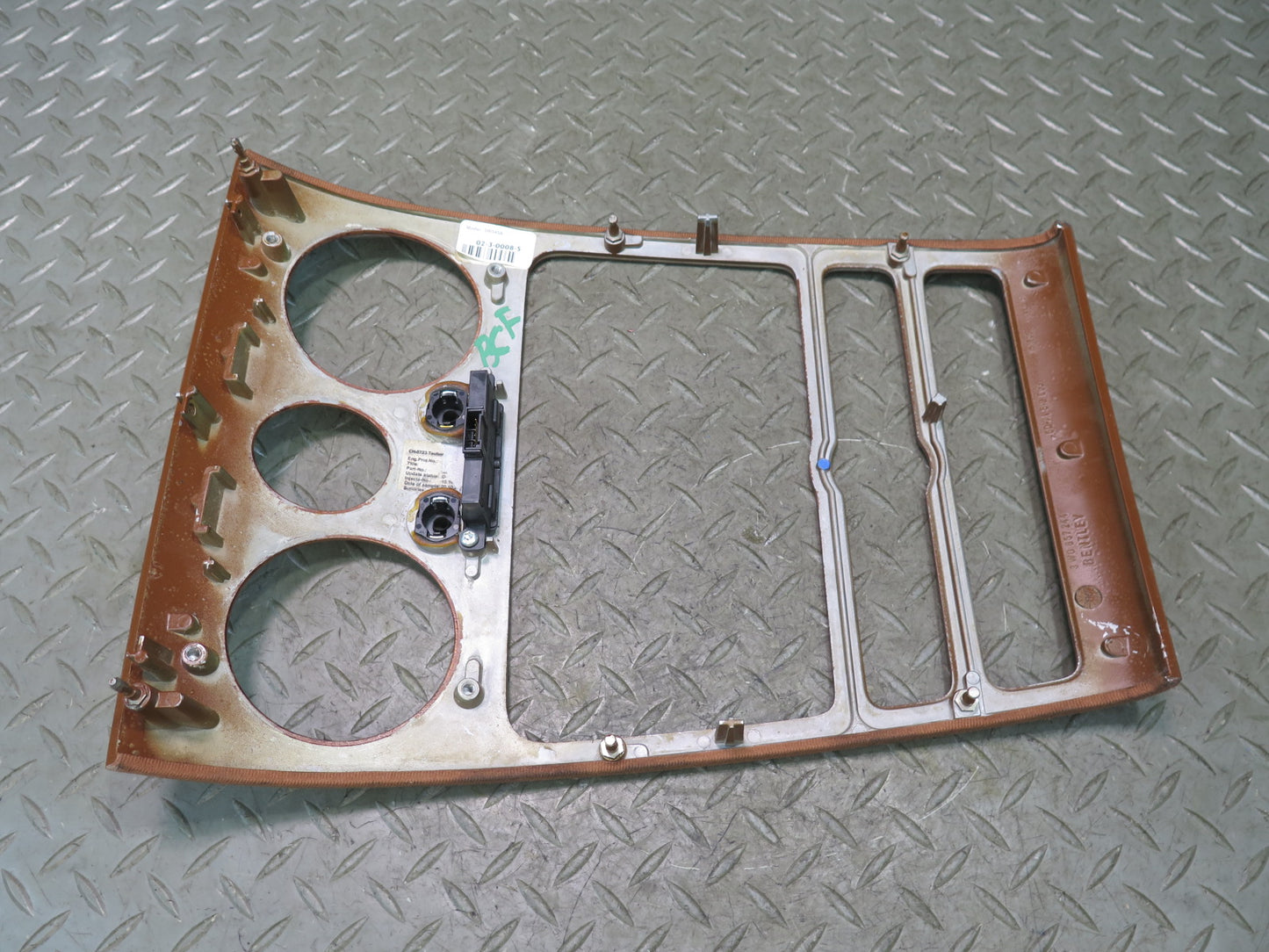 03-11 Bentley Continental GT Dash Center Radio Wood Trim Bezel Cover 3W0857244