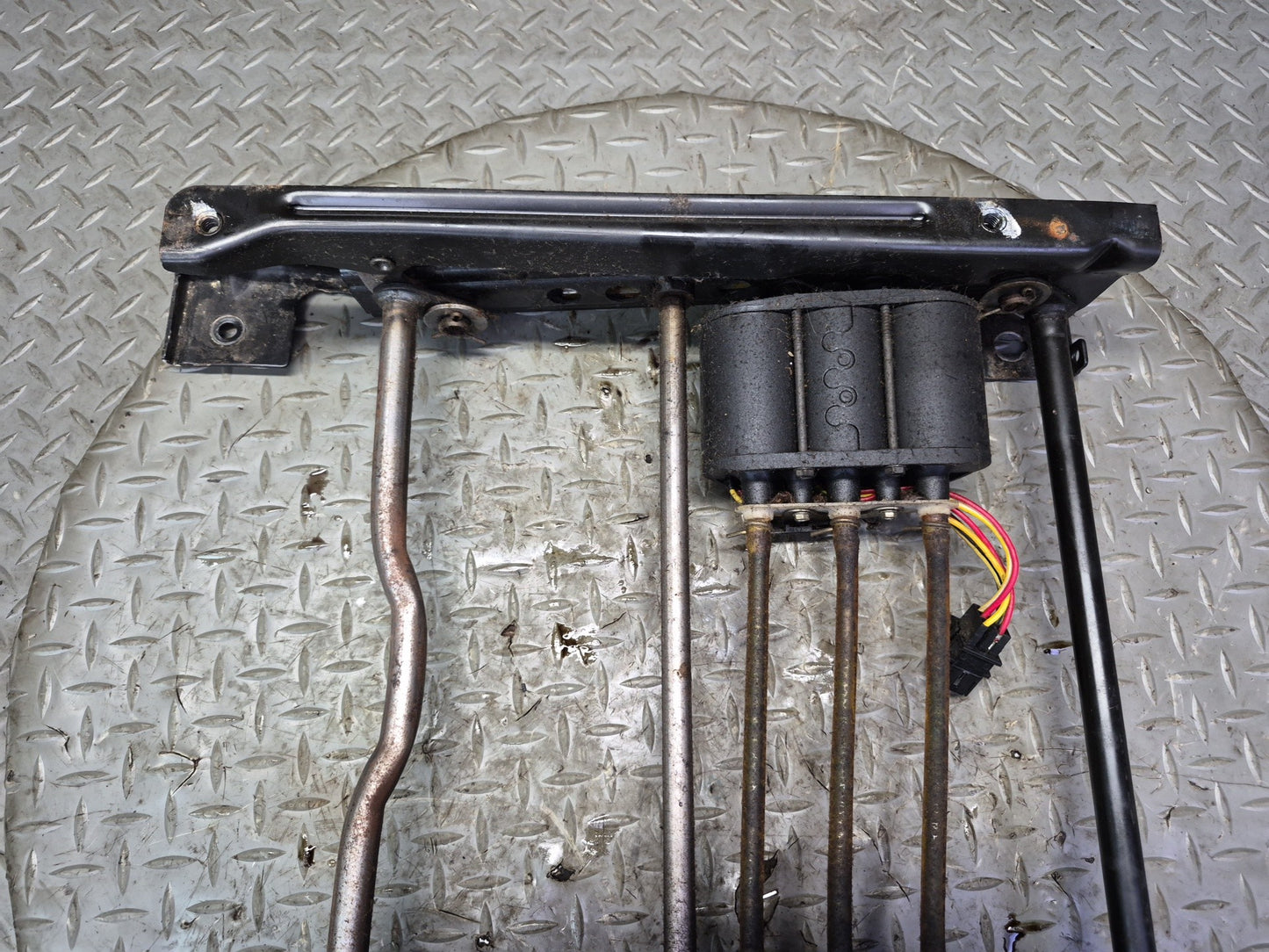 90-96 Chevrolet Corvette C4 Front Left Seat Lower Track Rail w Motors OEM