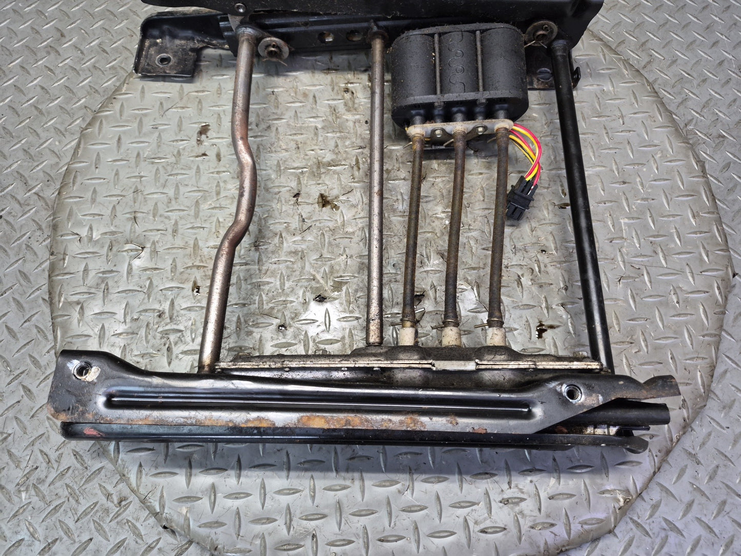 90-96 Chevrolet Corvette C4 Front Left Seat Lower Track Rail w Motors OEM
