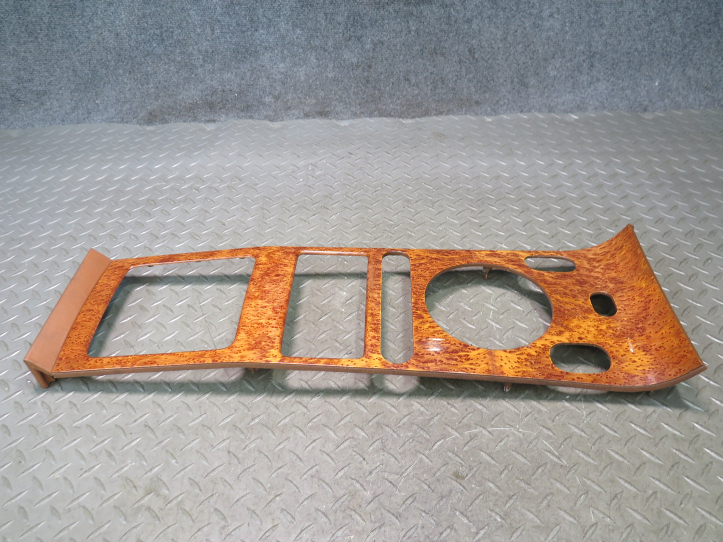 03-10 Bentley Continental GT Coupe Front Center Console Wood Trim Bezel Panel
