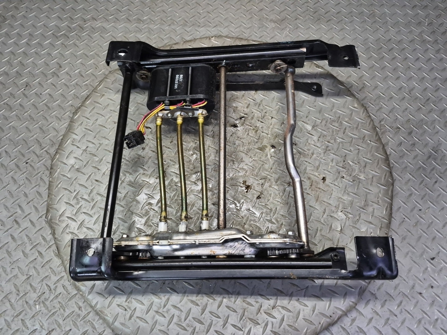 90-96 Chevrolet Corvette C4 Front Left Seat Lower Track Rail w Motors OEM