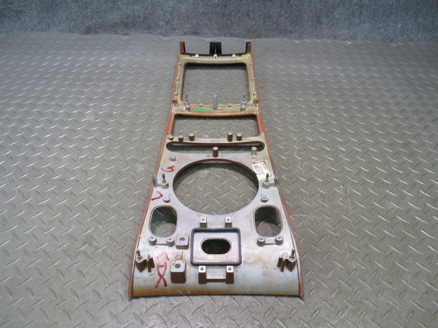 03-10 Bentley Continental GT Coupe Front Center Console Wood Trim Bezel Panel