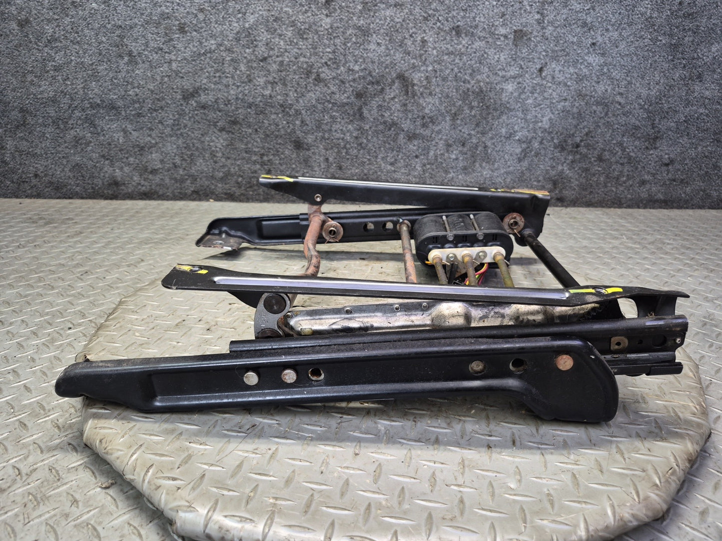 90-96 Chevrolet Corvette C4 Front Right Seat Lower Track Rail w Motors OEM