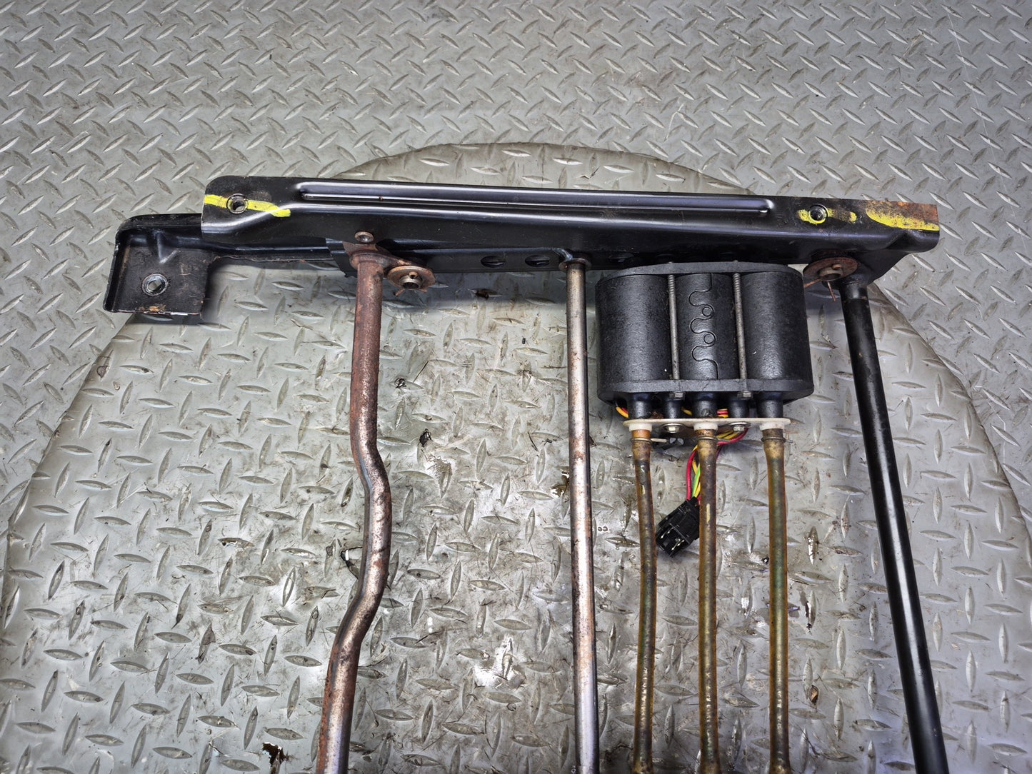 90-96 Chevrolet Corvette C4 Front Right Seat Lower Track Rail w Motors OEM