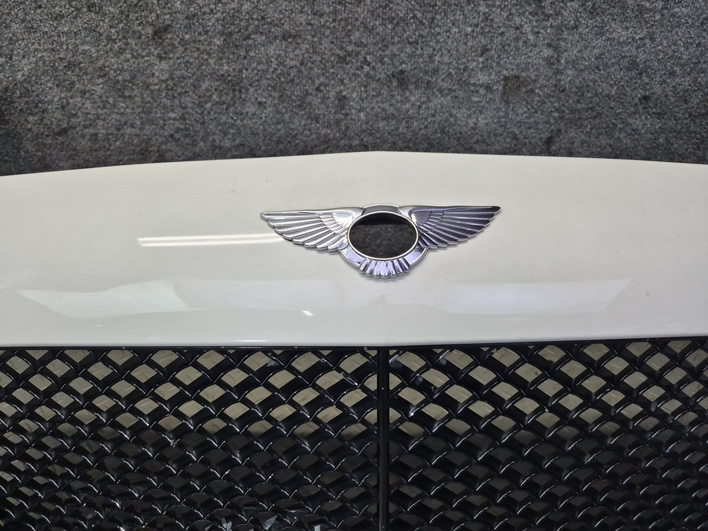 2003-2008 Bentley Continental GT Front Hood Exterior Grille w Support Brackets
