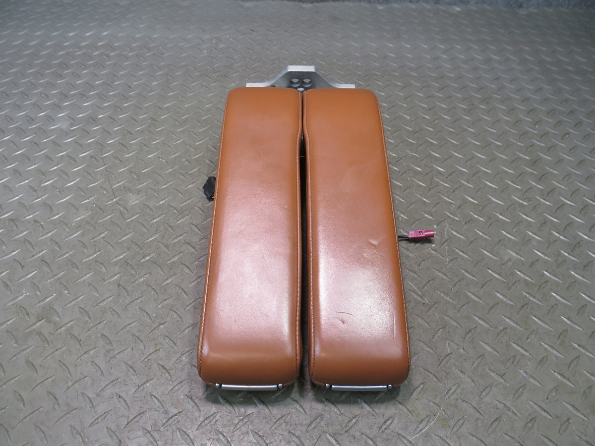 2003-2011 Bentley Continental GT Center Console Leather Armrest Saddle Set of 2