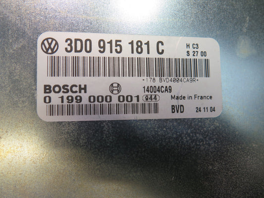 03-10 Bentley Continental GT Battery Stabilizer Control Module 3D0915181C