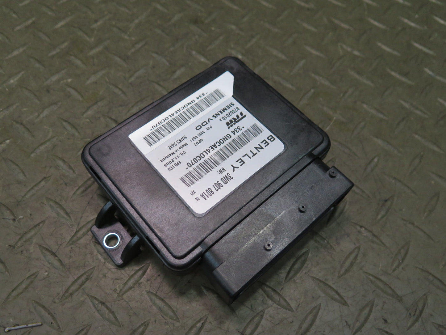 03-10 Bentley Continental GT Parking Brake Control Module 3W0907801A