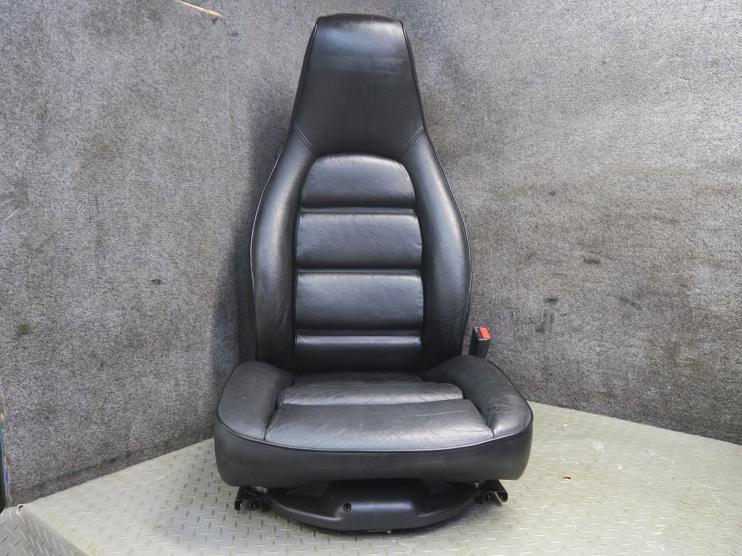 85-86 Porsche 928 S Front & Rear Left Right Side Power Seat Leather Black Set