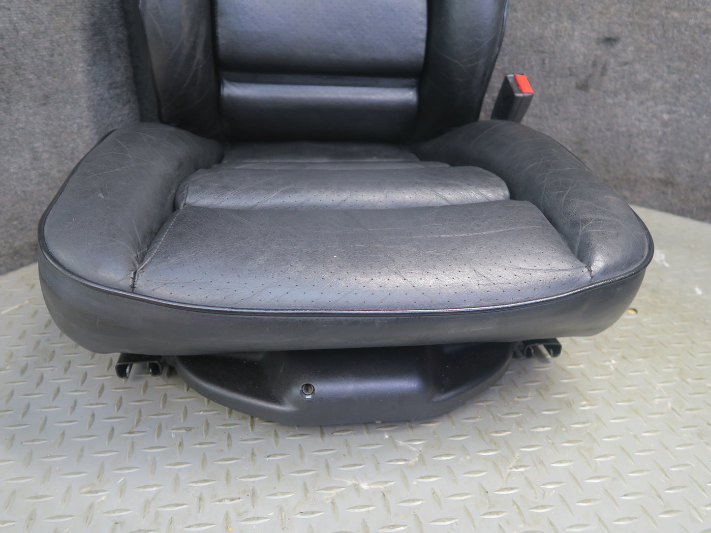85-86 Porsche 928 S Front & Rear Left Right Side Power Seat Leather Black Set