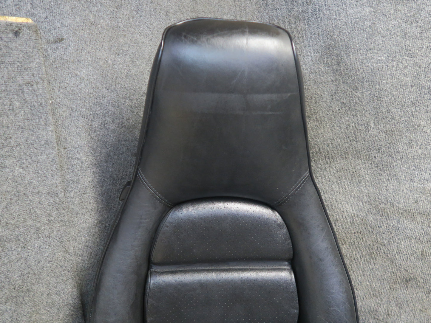 85-86 Porsche 928 S Front & Rear Left Right Side Power Seat Leather Black Set