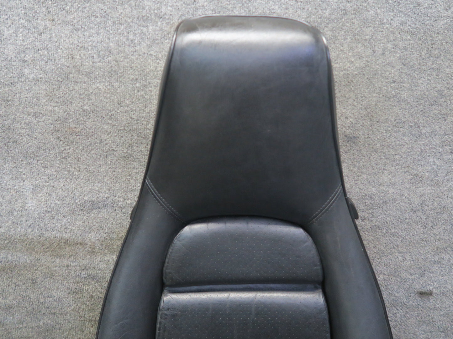 85-86 Porsche 928 S Front & Rear Left Right Side Power Seat Leather Black Set
