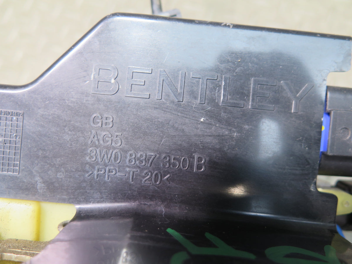 03-11 Bentley Continental GT Front Right Door Lock Latch Actuator 3W0837350B