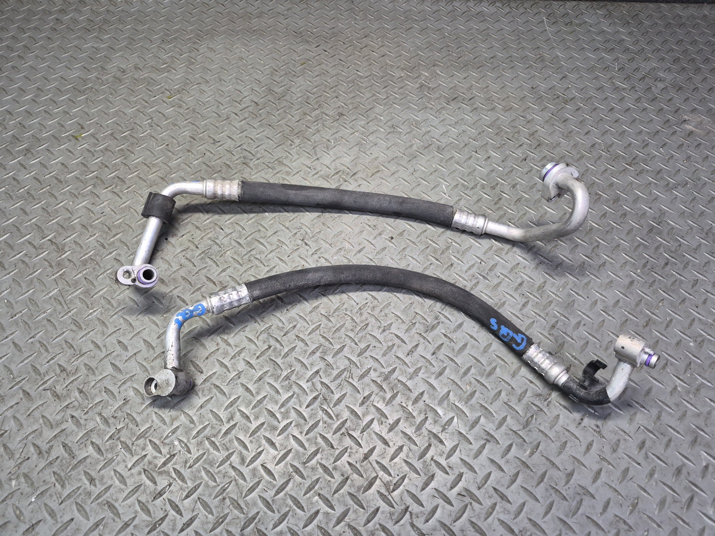 11-15 Audi 4L Q7 3.0L Ctwb Set of 8 A/C Air Condition Hose Pipe Line OEM