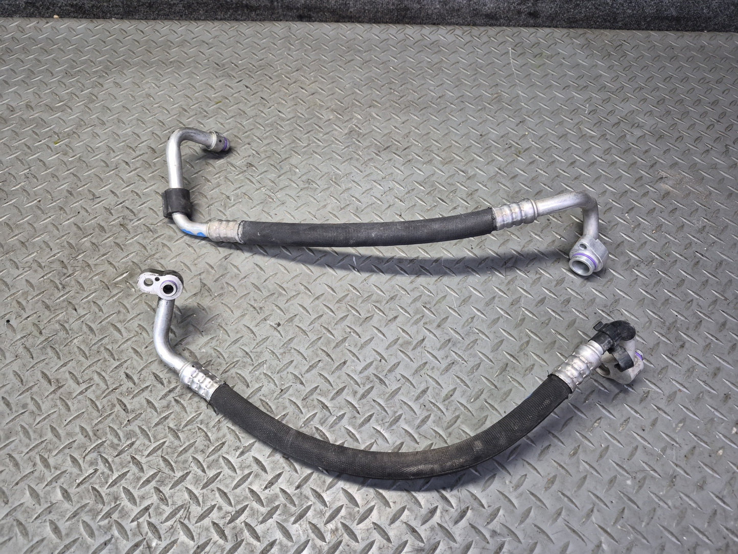 11-15 Audi 4L Q7 3.0L Ctwb Set of 8 A/C Air Condition Hose Pipe Line OEM