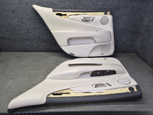 2008 Lexus UVF46L LS600HL Rear Door Trim Panel Right & Left Alabaster Set OEM