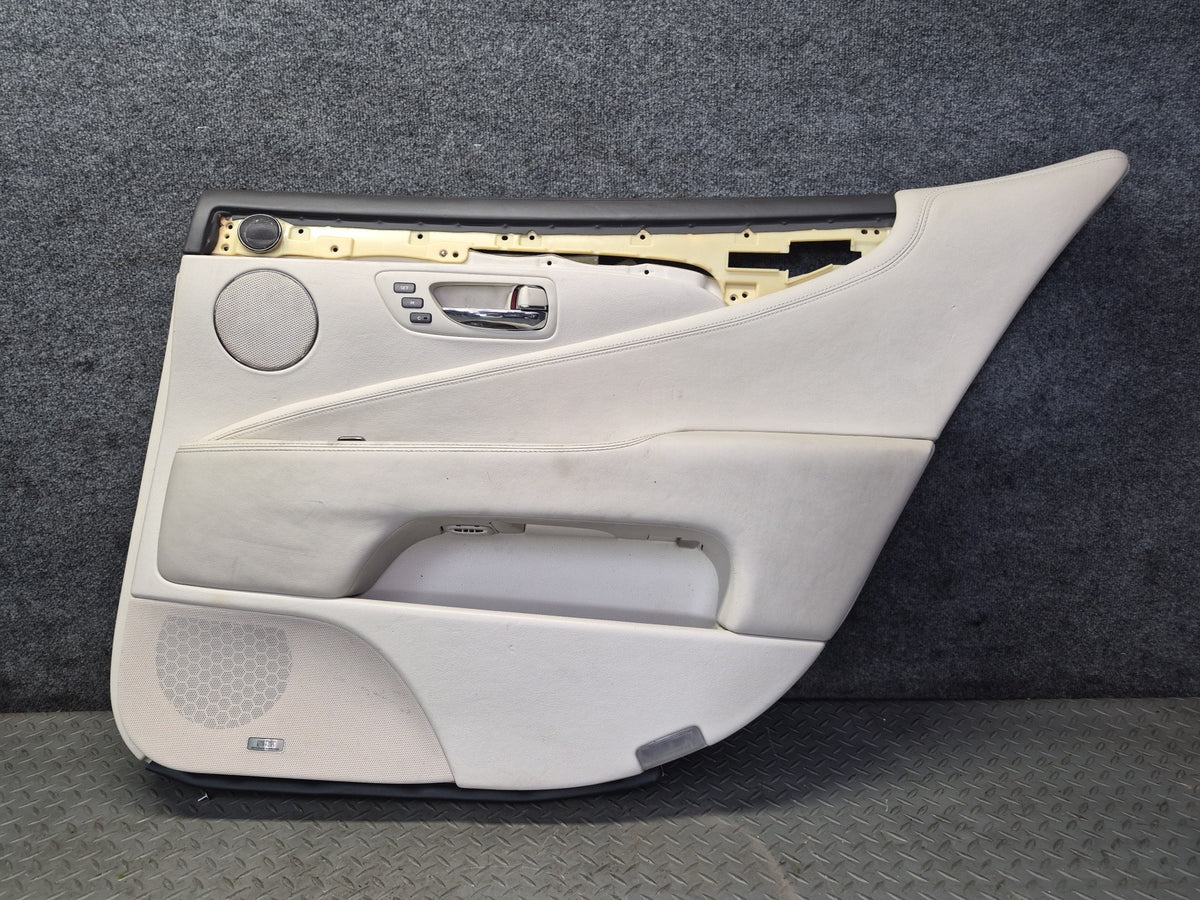 2008 Lexus UVF46L LS600HL Rear Door Trim Panel Right & Left Alabaster Set OEM