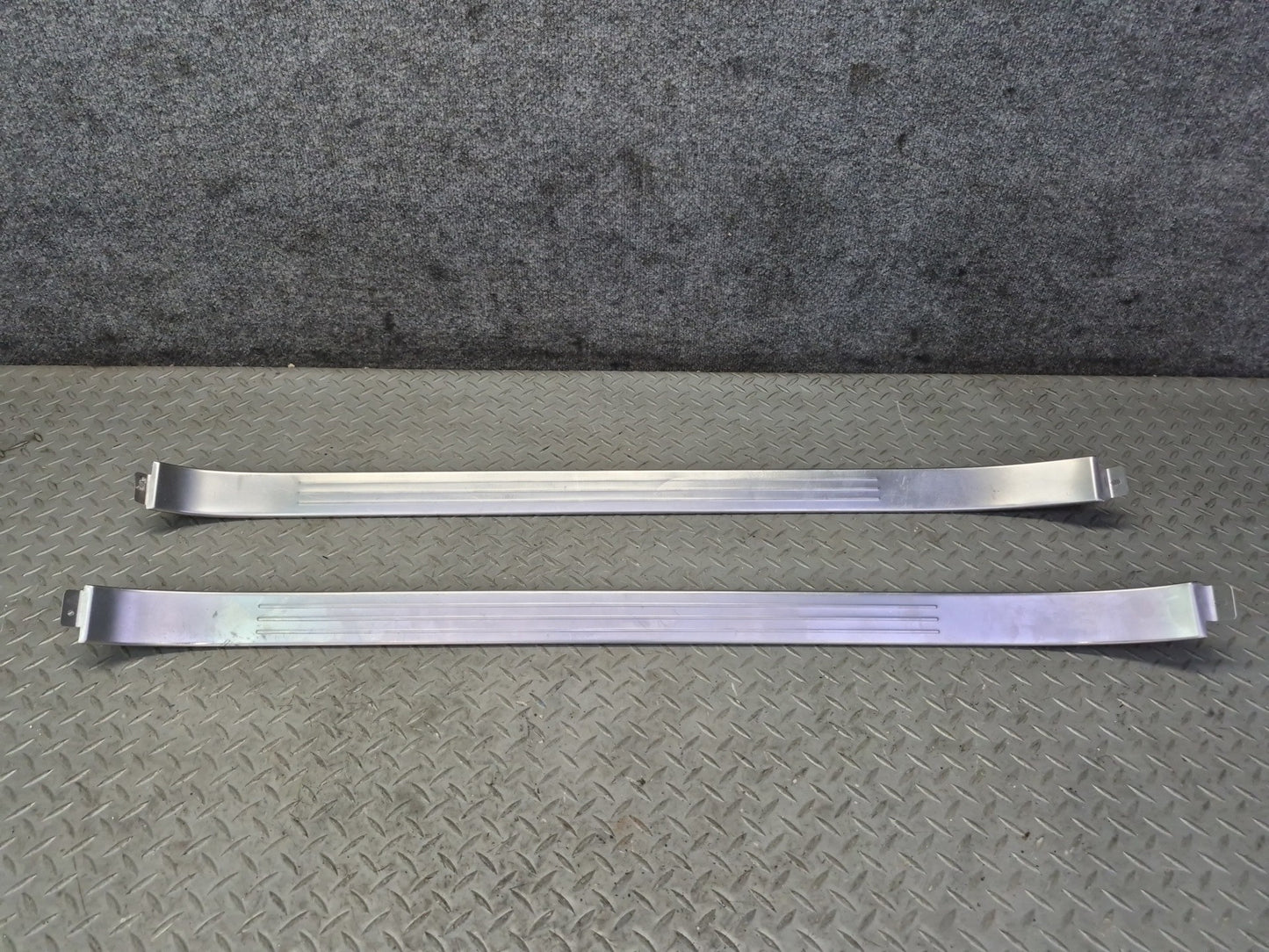 03-10 Bentley Continental GT Left & Right Door Scuff Sill Plate Trim Panel Set