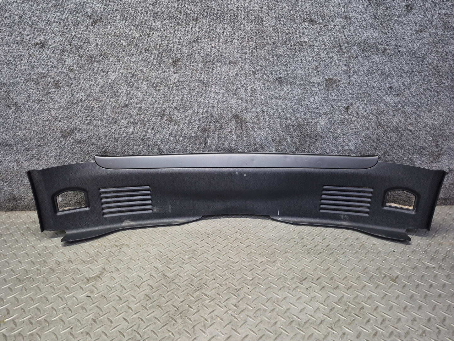 03-10 Bentley Continental GT Rear Trunk Lock Scuff Sill Plate Trim Cover Panel