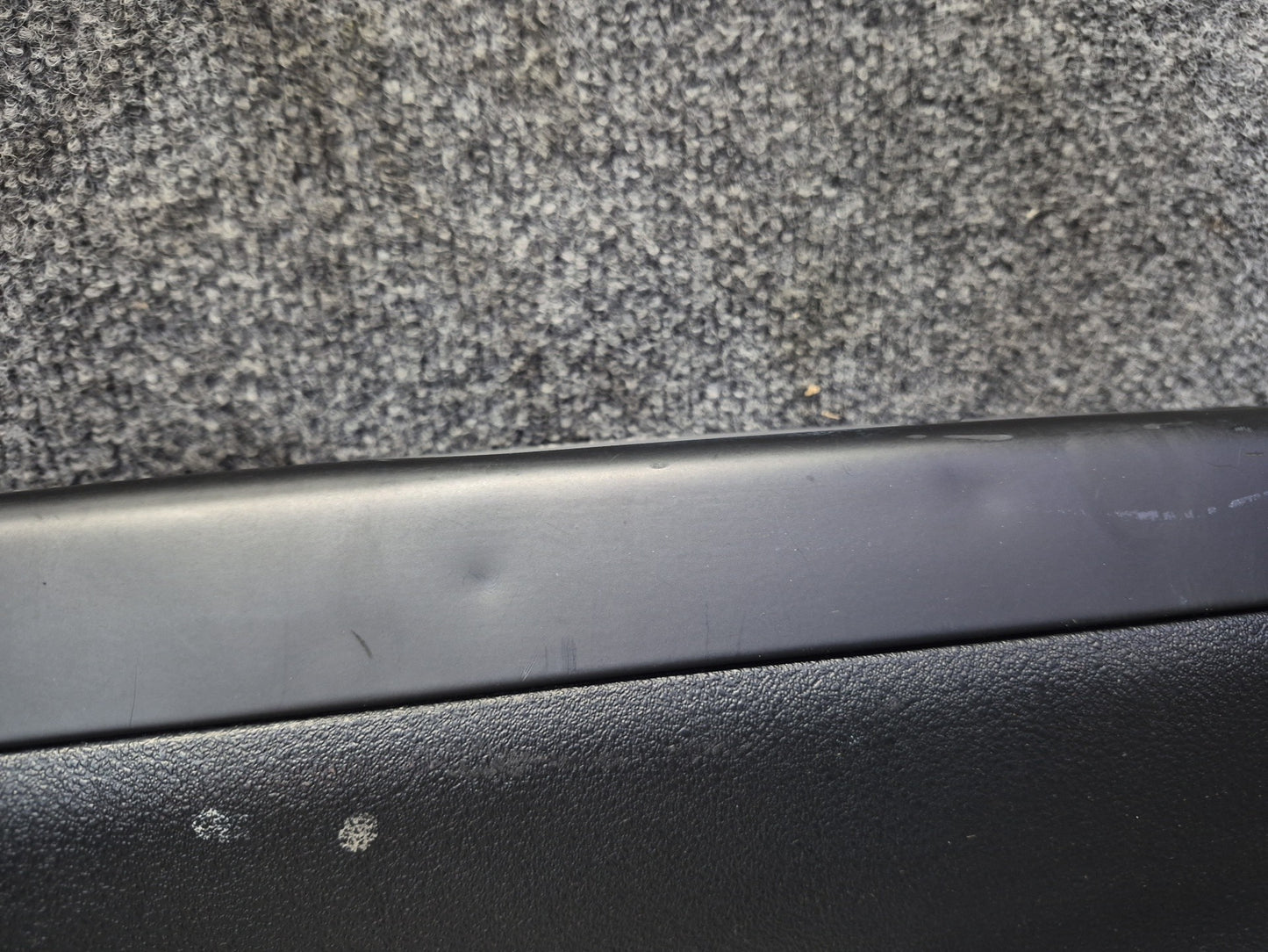 03-10 Bentley Continental GT Rear Trunk Lock Scuff Sill Plate Trim Cover Panel