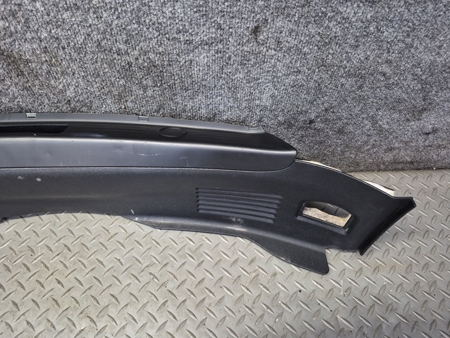 03-10 Bentley Continental GT Rear Trunk Lock Scuff Sill Plate Trim Cover Panel
