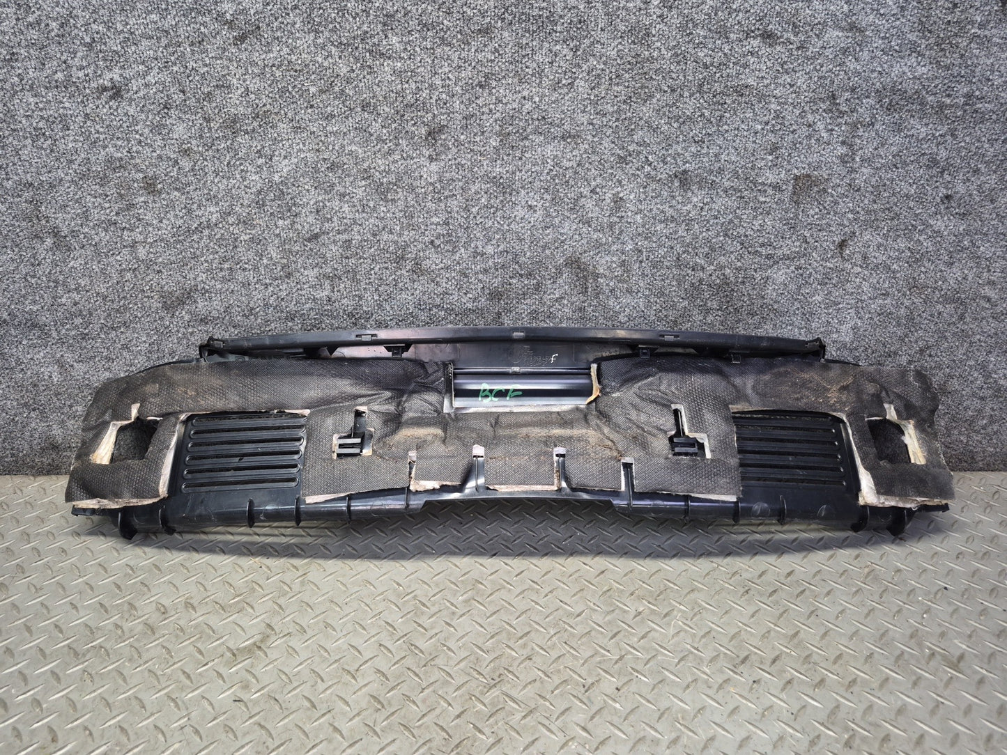 03-10 Bentley Continental GT Rear Trunk Lock Scuff Sill Plate Trim Cover Panel