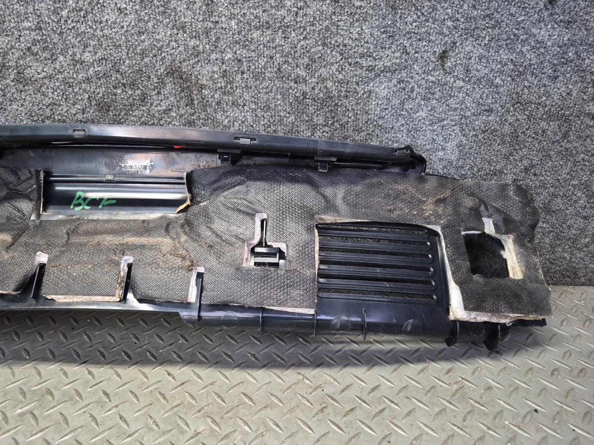 03-10 Bentley Continental GT Rear Trunk Lock Scuff Sill Plate Trim Cover Panel