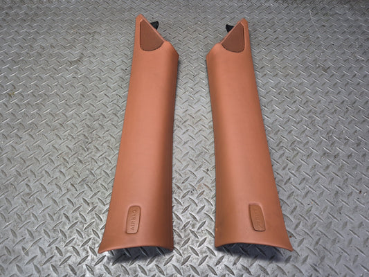 03-10 Bentley Continental GT Front Interior A Pillar Trim Cover Panel Set of 2