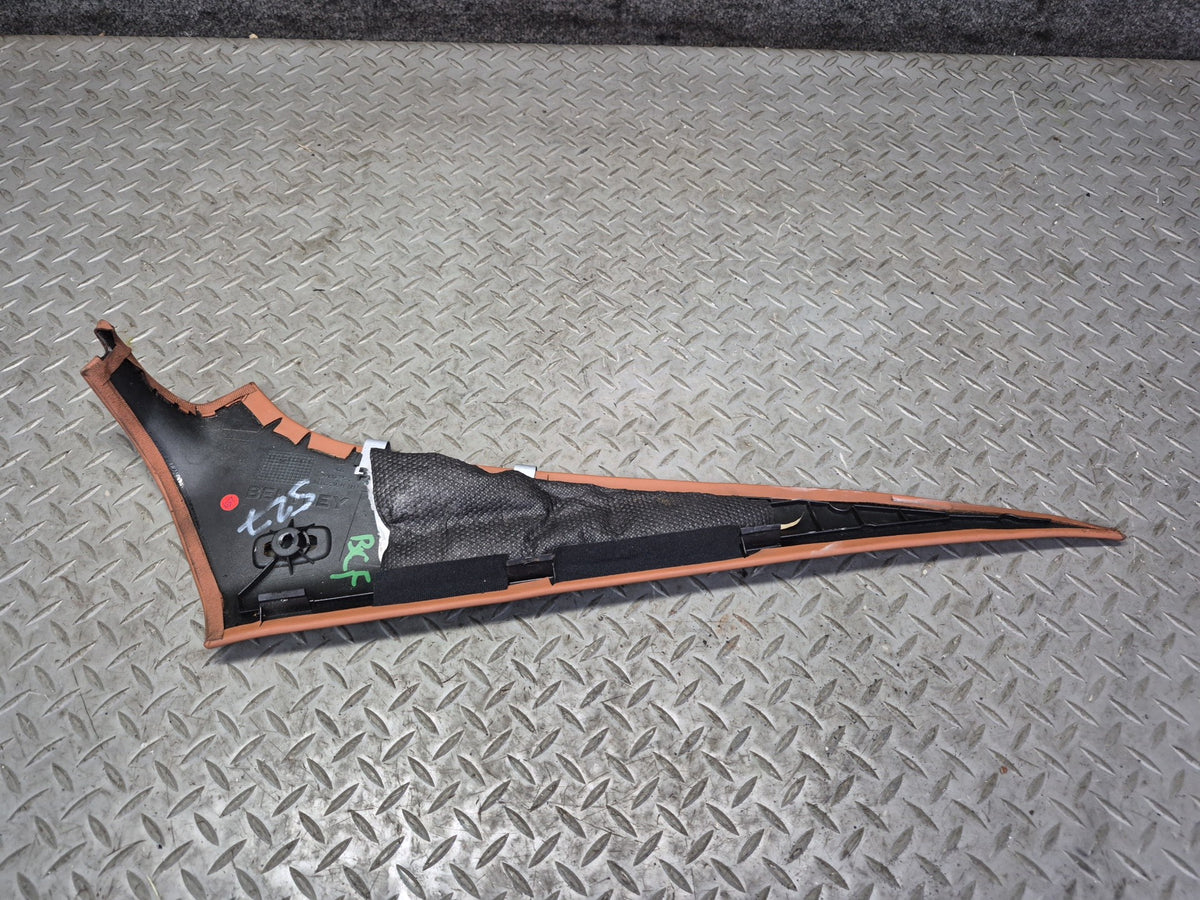 03-10 Bentley Continental GT Coupe Rear Quarter Interior C Pillar Trim Panel Set