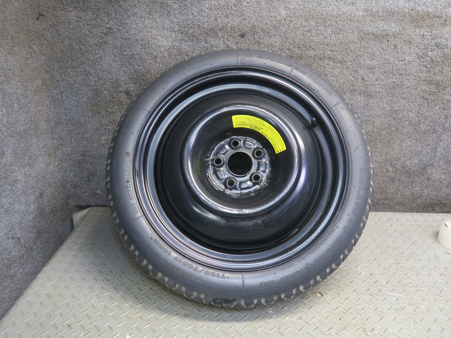 05-09 Subaru Legacy Spare Tire R17" 17x4 Wheel Bridgestone TRACOMPA-2 T135/70